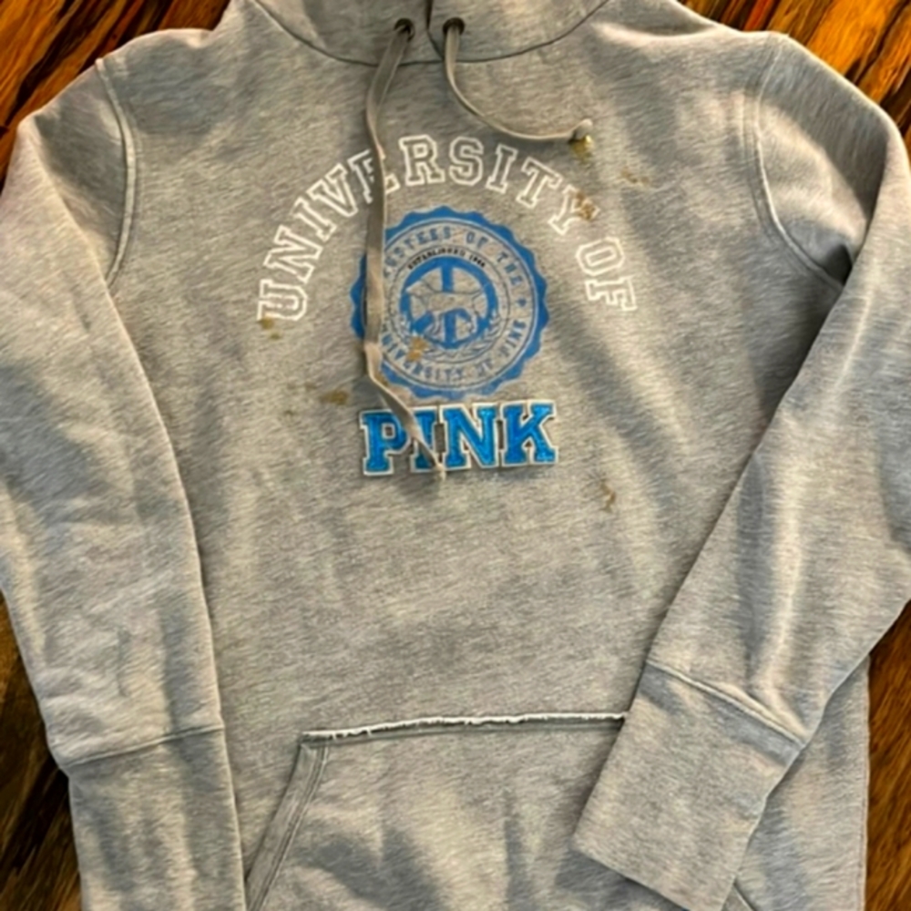 PINK Victoria's Secret Vintage Splatter Hoodie